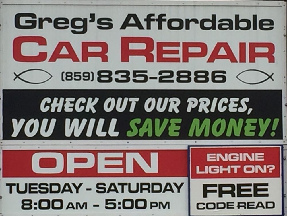 GREG’S AFFORDABLE CAR REPAIR Updated September 2024 12 Reviews