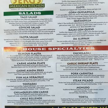 Serg’s Mexican Kitchen - Menu 01/09/26 - Mexican Near Me - Honolulu, Hawaii