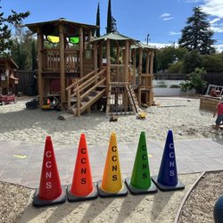 Part of the new playground