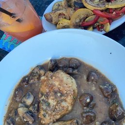 Chicken Marsala with a side of veggies Chicken Marsala with a side of veggies