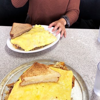 Beth's Cafe - 12 egg vs. 6 egg. Both huge. - American Near Me - Seattle, Washington