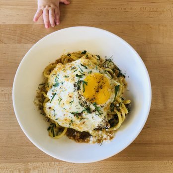 Grassa - The carbonara was so good that my baby wanted some! - Italian Near Me - Portland, Oregon Grassa - The carbonara was so good that my baby wanted some! - Italian Near Me - Portland, Oregon