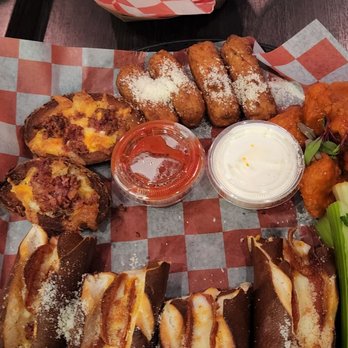 Ten Pin Fun Center - Appetizer sampler and fries - Bowling Near Me - Turlock, California Ten Pin Fun Center - Appetizer sampler and fries - Bowling Near Me - Turlock, California