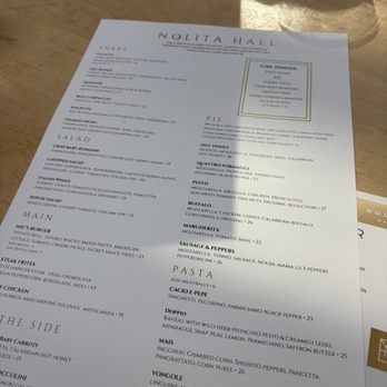 Nolita Hall - Menu - Pizza Near Me - San Diego, California Nolita Hall - Menu - Pizza Near Me - San Diego, California