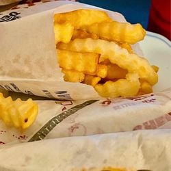 Del Taco - Crinkle Cut Fries + Del Beef Burrito