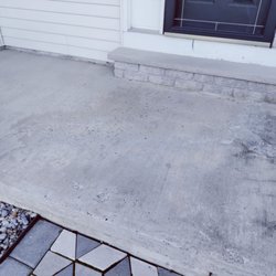 Distinctive Stone & Concrete - Concrete beforehand. Breaking up and flaking.