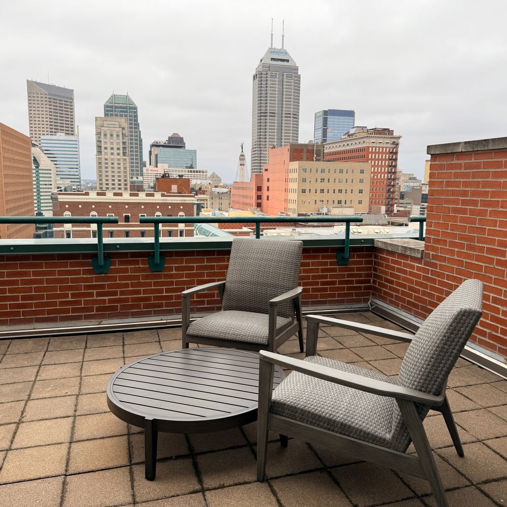 Omni Severin Hotel - The balcony of our room. - Hotels Near Me - Indianapolis, Indiana Omni Severin Hotel - The balcony of our room. - Hotels Near Me - Indianapolis, Indiana