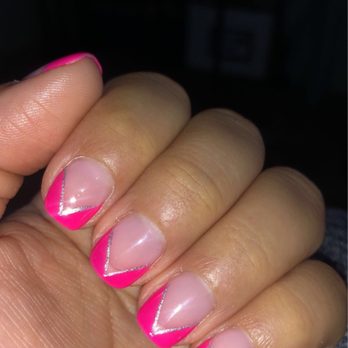 Five Star Nails Salon - V French tip - Nail Salons Near Me - Glendale Heights, Illinois