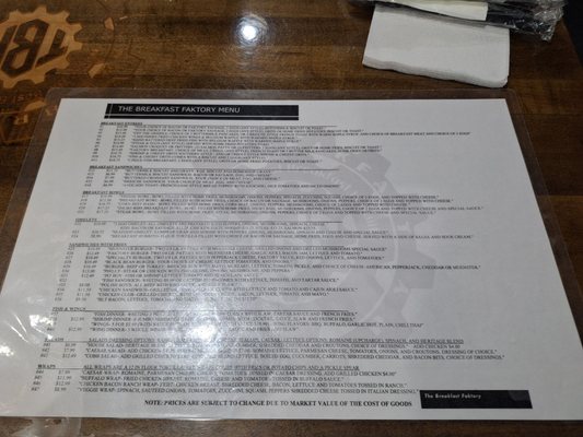 Menu photo 2 The Breakfast Faktory Maple Heights, OH Menu photo 2 The Breakfast Faktory Maple Heights, OH