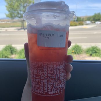 Happy Lemon - G7. Strawberry Oolong Tea - Bubble Tea Near Me - Pleasanton, California Happy Lemon - G7. Strawberry Oolong Tea - Bubble Tea Near Me - Pleasanton, California