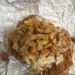 Wendy's - Ghost Pepper Ranch Chicken Sandwich with corn nuts added