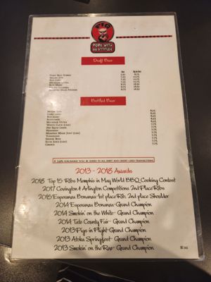 Menu photo 1 The Pig On Beale Memphis, TN