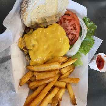 Spring House Brewing Company - Double burger!  Fries were great too! - Breweries Near Me - Lancaster, Pennsylvania