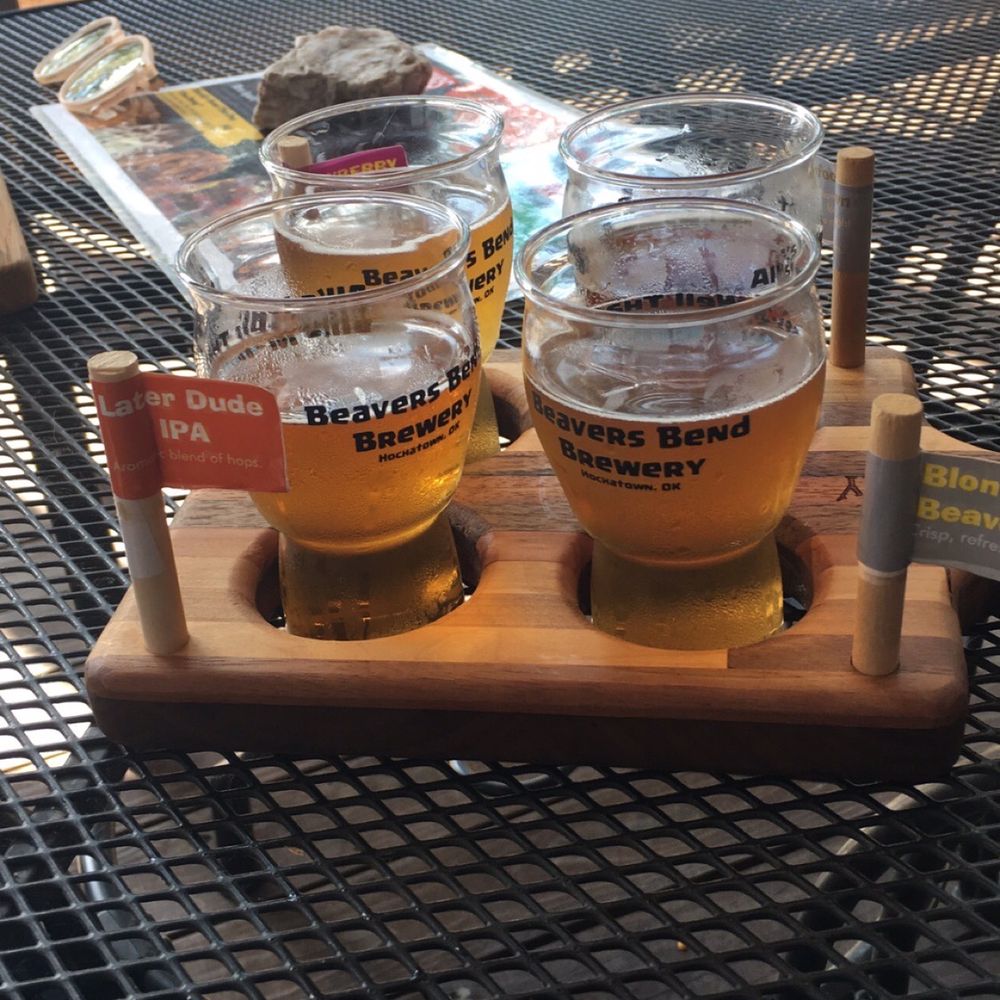 Beavers Bend Brewery - Outside sitting area overlooking the highway - Breweries Near Me - Broken Bow, Oklahoma
