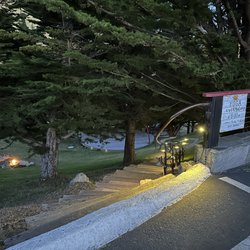 Treebones Resort - Fire pit and yoga platform, main entrance