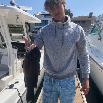 Captain Joe Charter's - After the fishing cruise, Stephen got a 10lb pacific sheepshead fish - Boat Charters Near Me