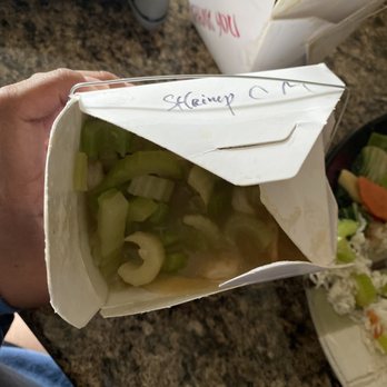 Chinese Dragon - "Shrimp chow mein" with a clearly mislabeled container - Chinese Near Me - Detroit Lakes, Minnesota
