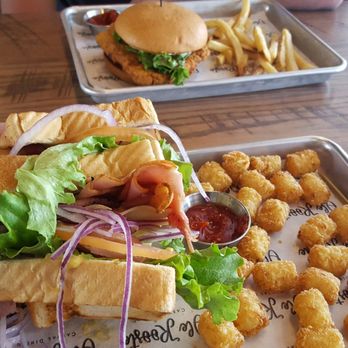 Ole Rooste - A Texas club sandwich and tater tots from Ole Roost! - American Near Me - Connersville, Indiana Ole Rooste - A Texas club sandwich and tater tots from Ole Roost! - American Near Me - Connersville, Indiana