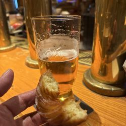 Stopped for a beer and the bartender offered me a free donut. Really delicious!