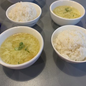 Da Han Mongolian BBQ - Egg drop soup, rice - Taiwanese Near Me - Cincinnati, Ohio