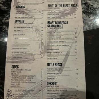 The Beast - Menu 1 - New American Near Me - Las Vegas, Nevada The Beast - Menu 1 - New American Near Me - Las Vegas, Nevada