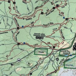 Cog Wild Bicycle Tours & Shuttles - Map of the area around cog wild and up to the green gate trail