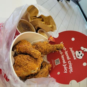 Jollibee - Chickenjoy - bucket combo (10pc chicken with 3 sides) - Chicken Shop Near Me - Daly City, California Jollibee - Chickenjoy - bucket combo (10pc chicken with 3 sides) - Chicken Shop Near Me - Daly City, California