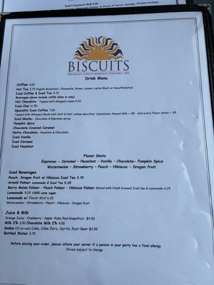 Menu photo 2 Biscuits Oak Bluffs, MA