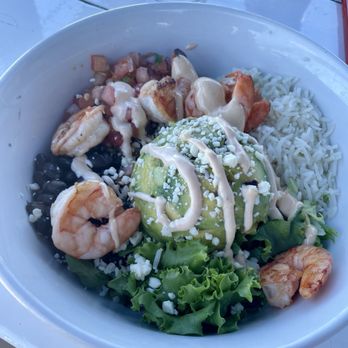 Marina Grille - Baja Bowl (very bland) - Seafood Near Me - Belmar, New Jersey