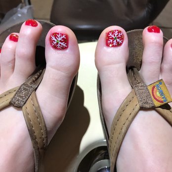 Sugar Nails & Lashes - Christmas design - Nail Salons Near Me - Orange, California