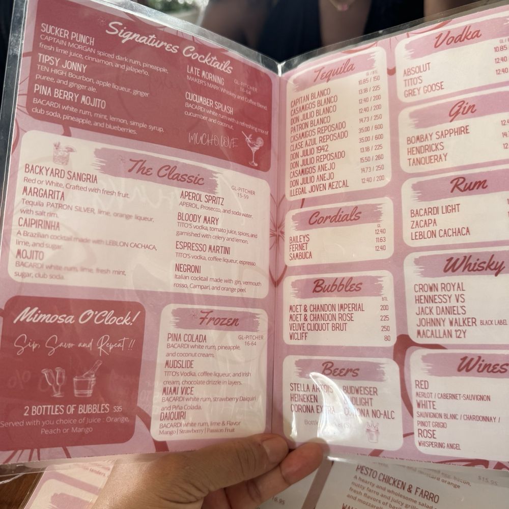 Backyard - Menu - Breakfast & Brunch Near Me - Miami Beach, Florida Backyard - Menu - Breakfast & Brunch Near Me - Miami Beach, Florida