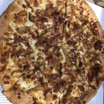 Famous Pizza - Chicken Bacon Ranch Pizza (with Hot Honey) - Pizza Near Me - Bethel, Connecticut Famous Pizza - Chicken Bacon Ranch Pizza (with Hot Honey) - Pizza Near Me - Bethel, Connecticut
