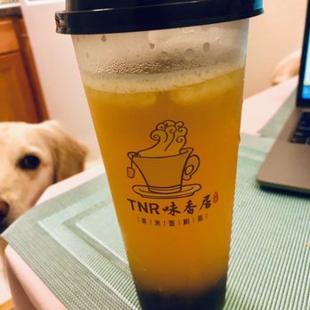 TNR Cafe - Delicious mango boba with tapioca pearls ! - Chinese Near Me - Arlington, Virginia