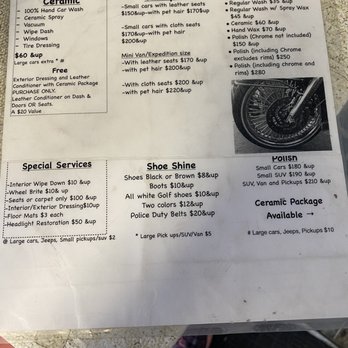 Tiny Auto Detailing - Prices as of 03/22/21 - Shoe Shine Near Me - Long Beach, California
