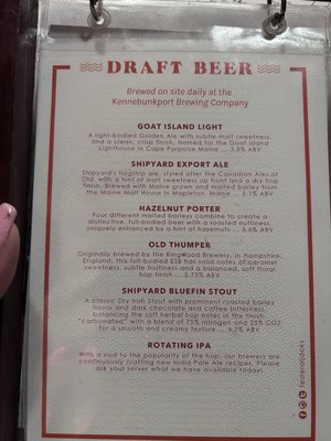 Menu photo 4 Federal Jack's Brew Pub Kennebunk, ME