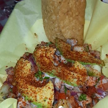 Chef'em Mariscos - Shrimp and octopus tostadas - Food Trucks Near Me - San Diego, California Chef'em Mariscos - Shrimp and octopus tostadas - Food Trucks Near Me - San Diego, California