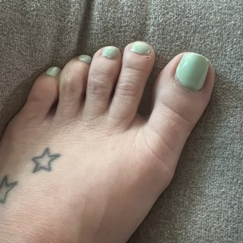 Nailzone - 5 days later, still visible cut healing on one two, the rest are already super janky looking - Nail Salons Near Me - Princeton, New Jersey Nailzone - 5 days later, still visible cut healing on one two, the rest are already super janky looking - Nail Salons Near Me - Princeton, New Jersey