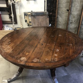 Nicole Smith Finishing - Walnut dining table before restoration - Furniture Repair Near Me - San Rafael, California Nicole Smith Finishing - Walnut dining table before restoration - Furniture Repair Near Me - San Rafael, California