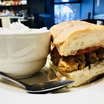 Homewood Gourmet - Shrimp Po Boy with chicken and sausage gumbo - Salad Near Me - Homewood, Alabama Homewood Gourmet - Shrimp Po Boy with chicken and sausage gumbo - Salad Near Me - Homewood, Alabama