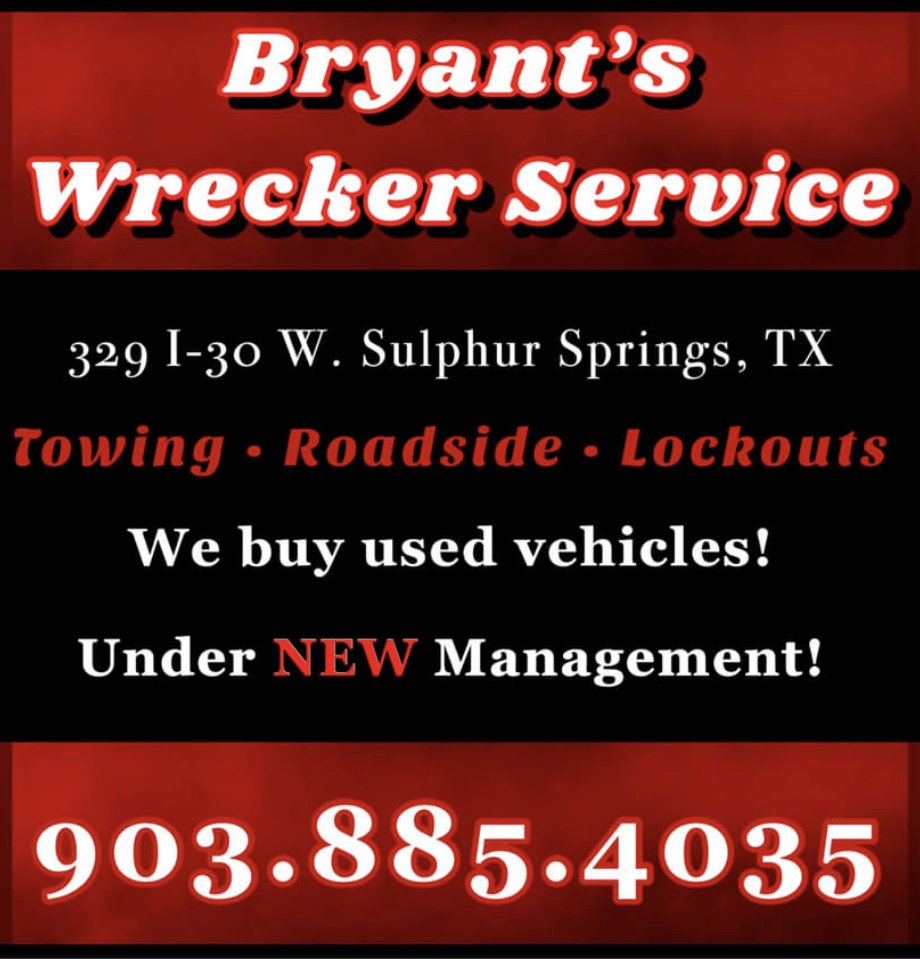 BRYANT’S WRECKER SERVICE Updated September 2024 329 Interstate