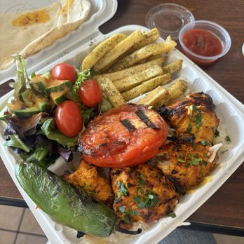 Eagle Rock Kabob - Chicken Breast Kabob Plate - Salad Near Me - Eagle Rock, California
