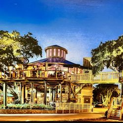 Norwood's Restaurant & Treehouse Bar - Painting of modernized restaurant