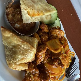Kathmandu Restaurant - Today's  plate loaded with faves. - Indian Near Me - Nederland, Colorado