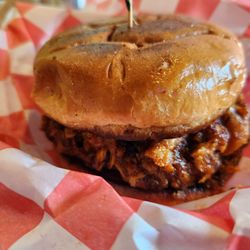 Mike's Vegan Grill - Plain BBQ sandwich!