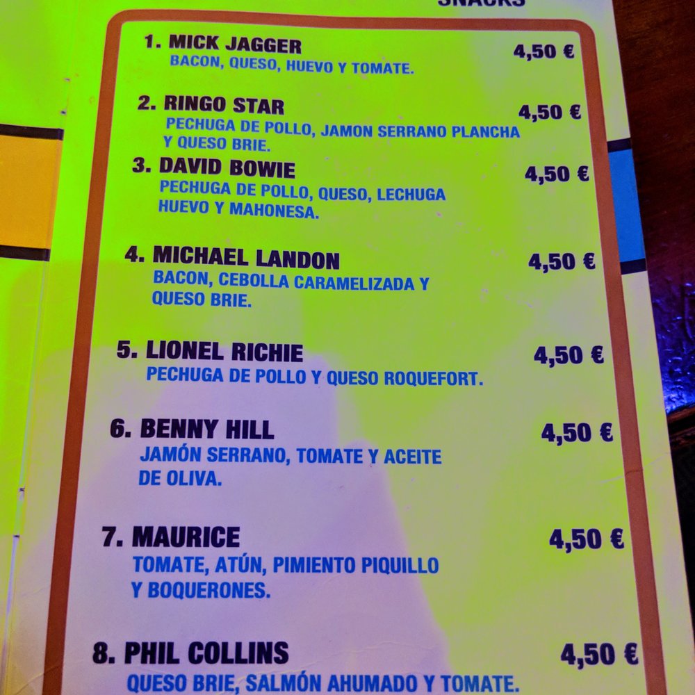 Gallagher - Menu - Pubs Near Me - Zaragoza, Z
