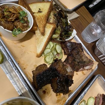 Federalist Pig - Two Step ($19+) with Brisket Burnt Ends (+$1), Pork Rib Tips, Coconut Red Curry Cauliflower, and Crispy Brussels Sprouts (+$1) - Barbeque Near Me - Washington, DC, District of Columbia Federalist Pig - Two Step ($19+) with Brisket Burnt Ends (+$1), Pork Rib Tips, Coconut Red Curry Cauliflower, and Crispy Brussels Sprouts (+$1) - Barbeque Near Me - Washington, DC, District of Columbia