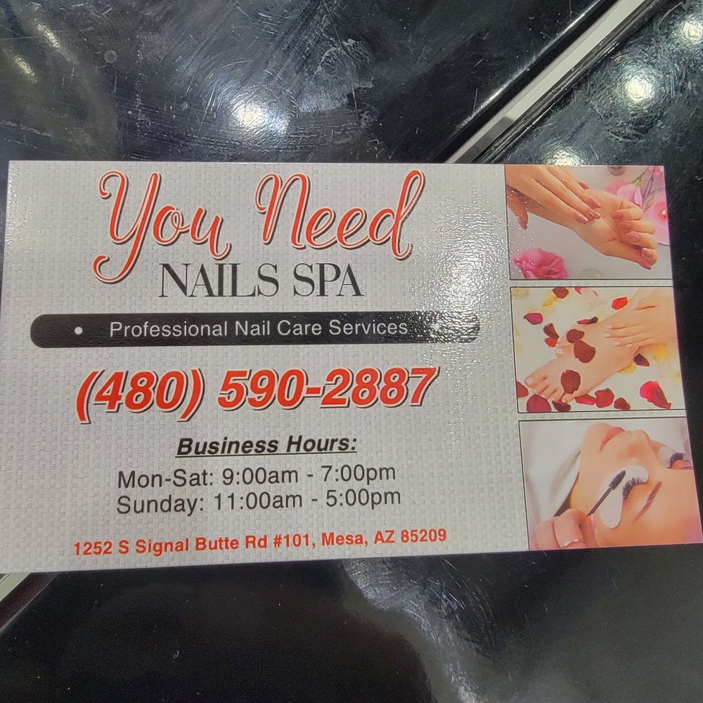 YOU NEED NAIL SPA 1252 S Signal Butte Rd, Mesa, Arizona Nail Salons