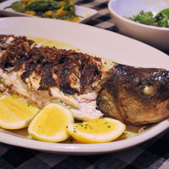 Upland - Roasted Branzino for Two - New American Near Me - New York, New York Upland - Roasted Branzino for Two - New American Near Me - New York, New York