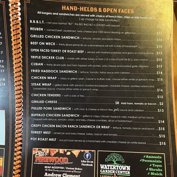 Spookhill Bar And Grill - Menu 7 - American Near Me - Adams Center, New York