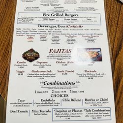 Original Hacienda Grill - Updated menu